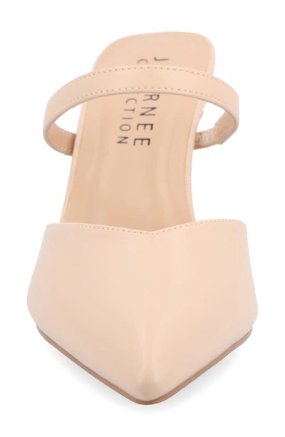 Journee Collection Yvon Pointed Toe Mule In Vanilla