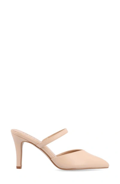 Journee Collection Yvon Pointed Toe Mule In Vanilla