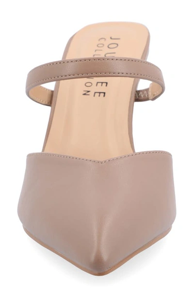 Journee Collection Yvon Pointed Toe Mule In Rosewood