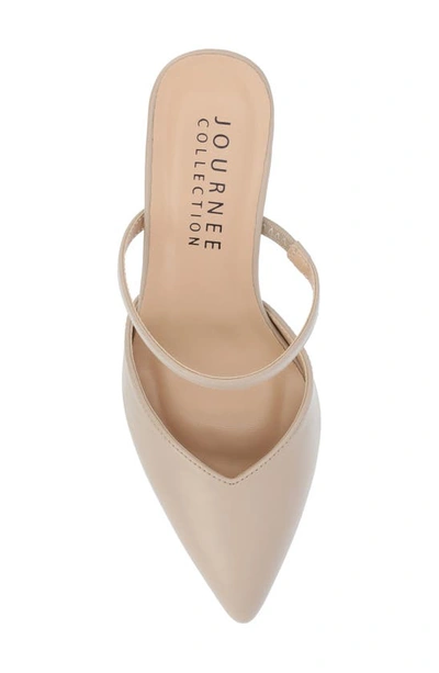 Shop Journee Collection Yvon Supernatural Shades Tru Comfort Foam Pointed Toe Mule Pump In Wheat