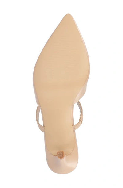 Shop Journee Collection Yvon Supernatural Shades Tru Comfort Foam Pointed Toe Mule Pump In Almond