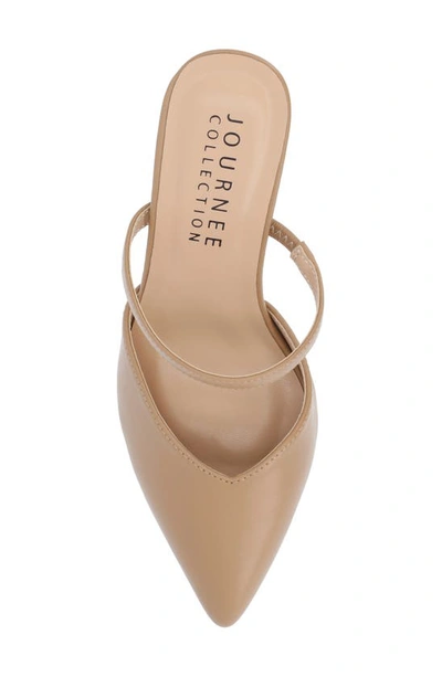 Shop Journee Collection Yvon Supernatural Shades Tru Comfort Foam Pointed Toe Mule Pump In Carmel