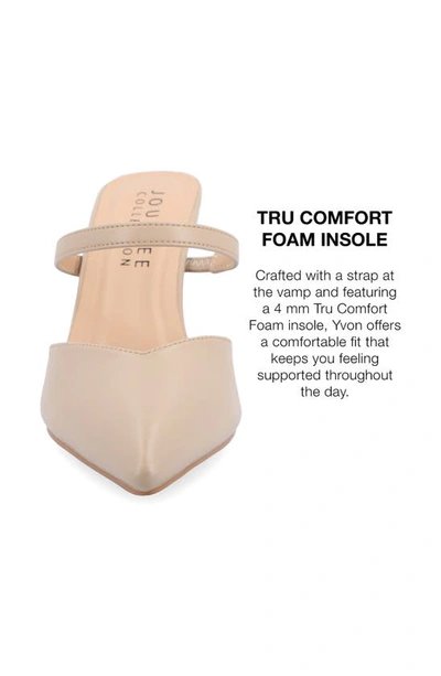 Journee Collection Yvon Pointed Toe Mule In Wheat