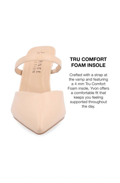 Journee Collection Yvon Pointed Toe Mule In Vanilla