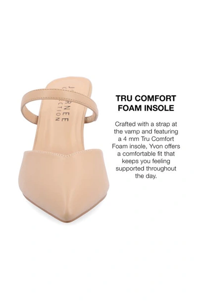 Journee Collection Yvon Pointed Toe Mule In Almond