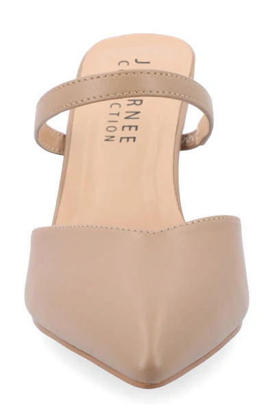 Shop Journee Collection Yvon Supernatural Shades Tru Comfort Foam Pointed Toe Mule Pump In Mocha