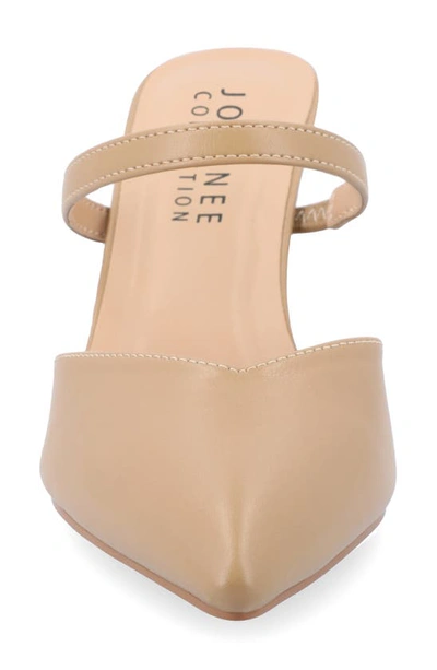 Journee Collection Yvon Pointed Toe Mule In Honey