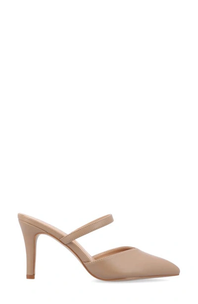 Shop Journee Collection Yvon Supernatural Shades Tru Comfort Foam Pointed Toe Mule Pump In Mocha