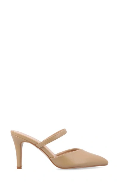 Journee Collection Yvon Pointed Toe Mule In Honey