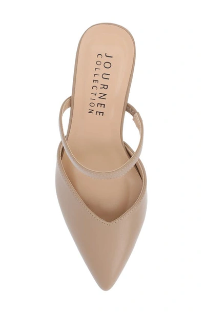 Shop Journee Collection Yvon Supernatural Shades Tru Comfort Foam Pointed Toe Mule Pump In Mocha