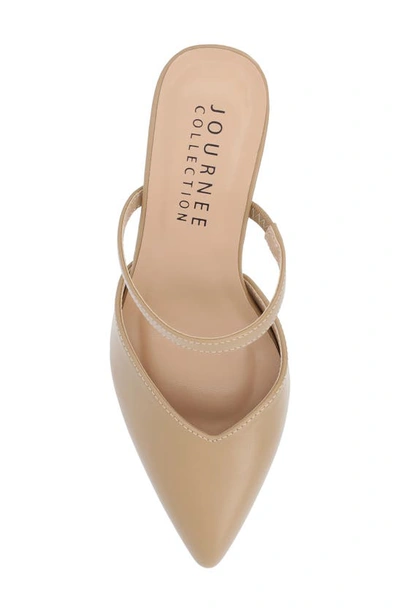 Journee Collection Yvon Pointed Toe Mule In Honey