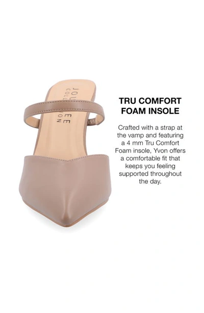 Journee Collection Yvon Pointed Toe Mule In Rosewood