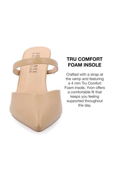 Journee Collection Yvon Pointed Toe Mule In Honey