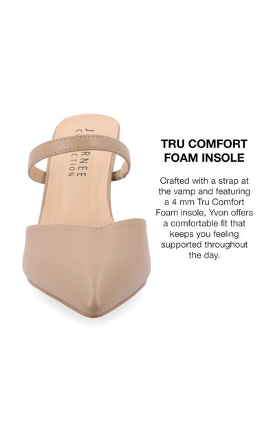 Shop Journee Collection Yvon Supernatural Shades Tru Comfort Foam Pointed Toe Mule Pump In Mocha