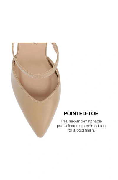 Journee Collection Yvon Pointed Toe Mule In Honey