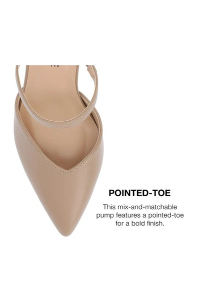 Shop Journee Collection Yvon Supernatural Shades Tru Comfort Foam Pointed Toe Mule Pump In Mocha