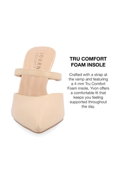 Journee Collection Yvon Pointed Toe Mule In Shell