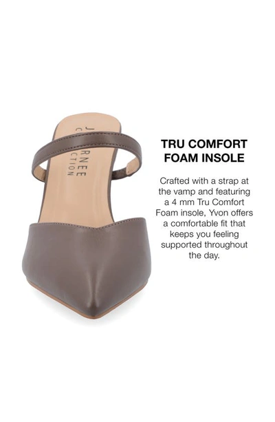 Journee Collection Yvon Pointed Toe Mule In Truffle