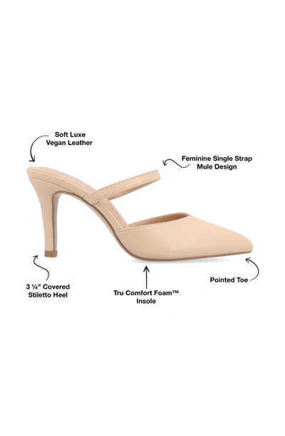 Journee Collection Yvon Pointed Toe Mule In Shell