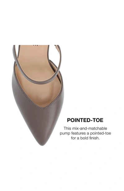 Journee Collection Yvon Pointed Toe Mule In Truffle