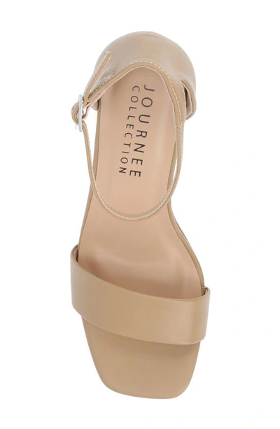 Journee Collection Valenncia Ankle Strap Sandal In Honey