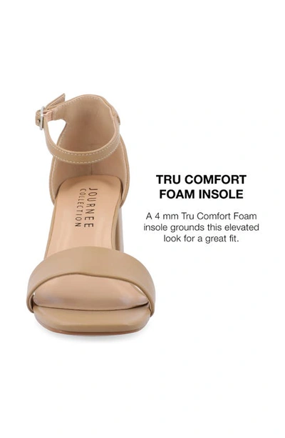 Journee Collection Valenncia Ankle Strap Sandal In Honey