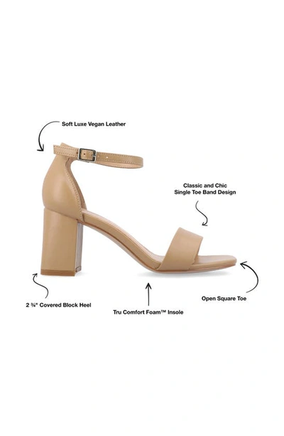 Journee Collection Valenncia Ankle Strap Sandal In Honey