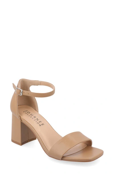 Journee Collection Valenncia Ankle Strap Sandal In Carmel