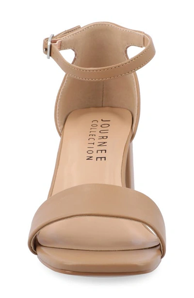 Journee Collection Valenncia Ankle Strap Sandal In Carmel