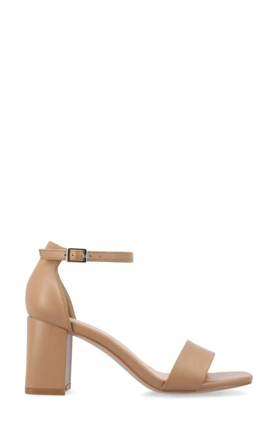 Journee Collection Valenncia Ankle Strap Sandal In Carmel