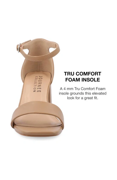 Journee Collection Valenncia Ankle Strap Sandal In Carmel