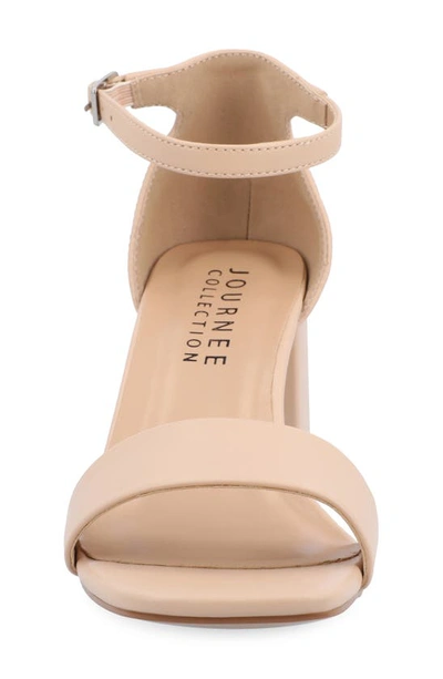 Journee Collection Valenncia Ankle Strap Sandal In Vanilla