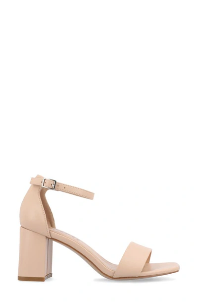 Journee Collection Valenncia Ankle Strap Sandal In Vanilla