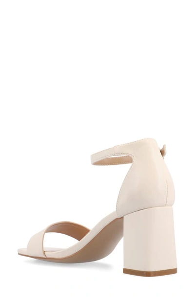Journee Collection Valenncia Ankle Strap Sandal In Porcelain