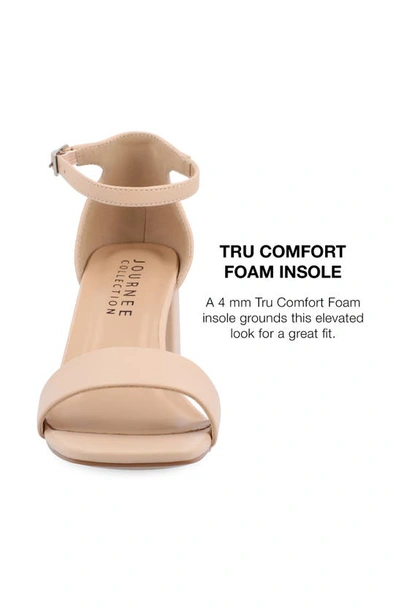 Journee Collection Valenncia Ankle Strap Sandal In Vanilla