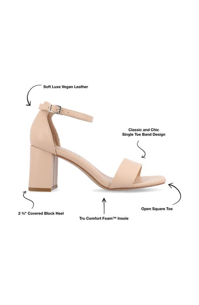 Journee Collection Valenncia Ankle Strap Sandal In Vanilla