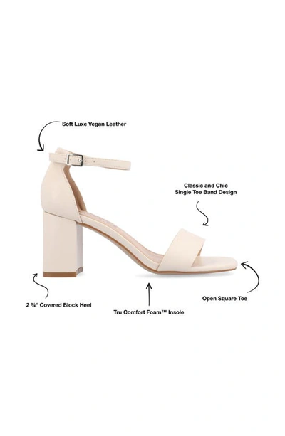 Journee Collection Valenncia Ankle Strap Sandal In Porcelain