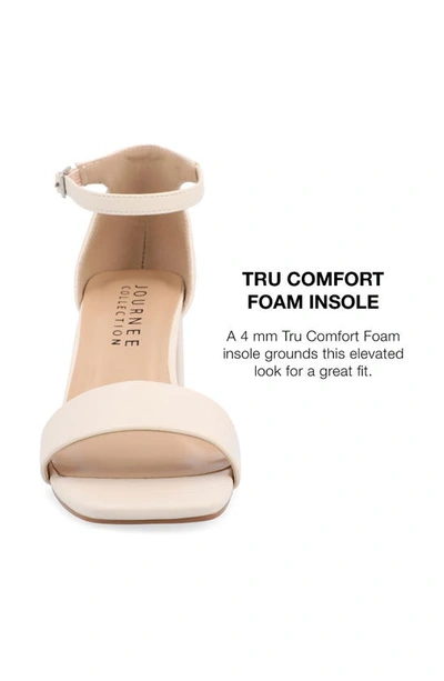 Journee Collection Valenncia Ankle Strap Sandal In Porcelain