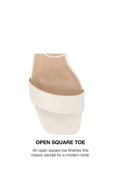 Journee Collection Valenncia Ankle Strap Sandal In Porcelain