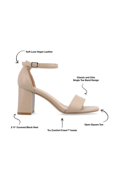 Journee Collection Valenncia Ankle Strap Sandal In Wheat