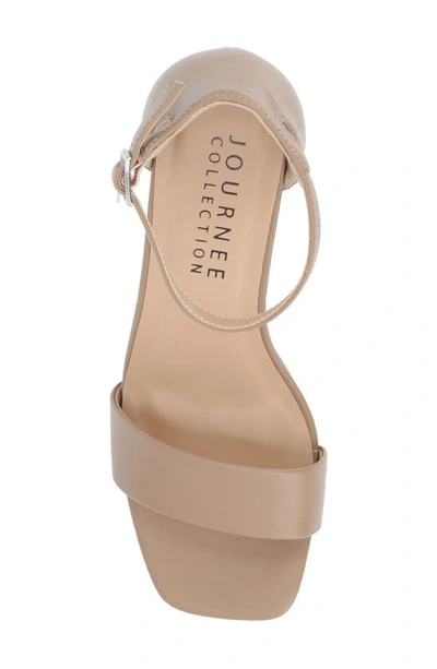 Journee Collection Valenncia Ankle Strap Sandal In Mocha