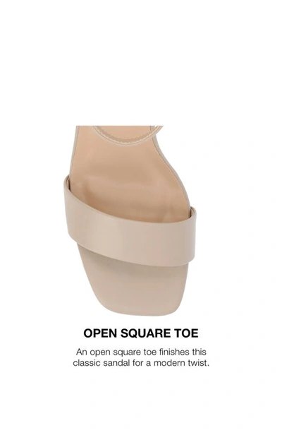 Journee Collection Valenncia Ankle Strap Sandal In Wheat