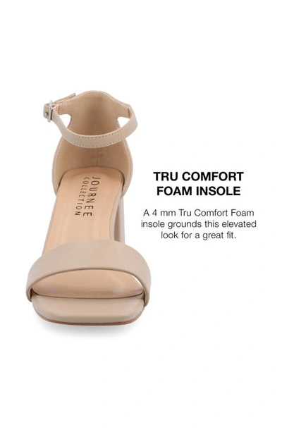 Journee Collection Valenncia Ankle Strap Sandal In Wheat