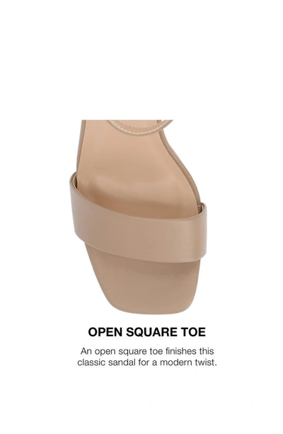 Journee Collection Valenncia Ankle Strap Sandal In Mocha