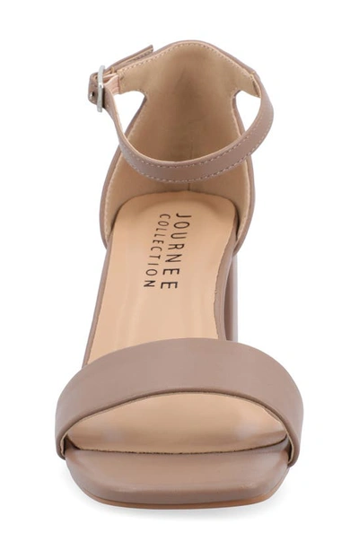 Journee Collection Valenncia Ankle Strap Sandal In Rosewood