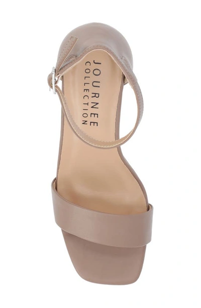 Journee Collection Valenncia Ankle Strap Sandal In Rosewood
