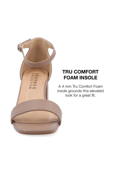 Journee Collection Valenncia Ankle Strap Sandal In Rosewood