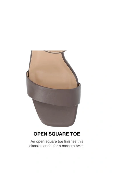 Journee Collection Valenncia Ankle Strap Sandal In Truffle