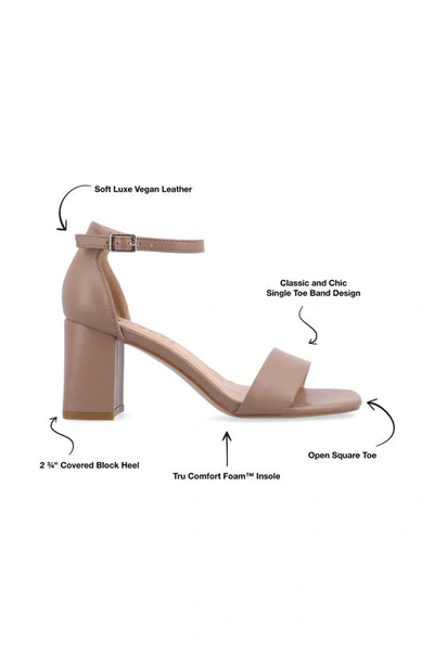 Journee Collection Valenncia Ankle Strap Sandal In Rosewood
