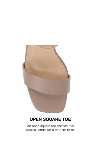 Journee Collection Valenncia Ankle Strap Sandal In Rosewood